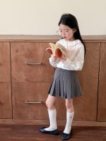 【100-170】シャツ 女の子 フリル ナチュラル 通園・お出かけに - 画像 (3)