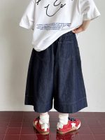 【100-170】ショートパンツ 男の子 ワイドレッグ 履きやすい - 画像 (4)