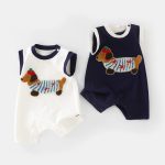 【66-90】ロンパース 新生児 半袖 薄手 かわいい ベビー服