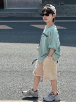 【90-130】半袖Tシャツorショートパンツ 男の子 ダメージジーンズ トレンド - 画像 (4)