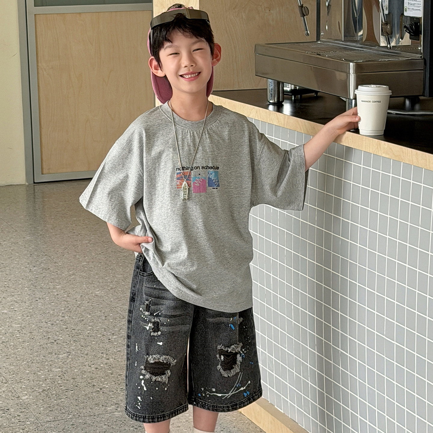 O1CN01qIV9eC1IH8W8SPmbu_!!2215116460867-0-cib 【90-160】半袖Tシャツ 男の子 プリント ドライ - 画像 (1)