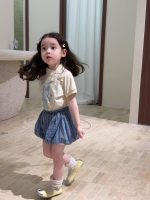 【80-130】半袖Ｔシャツorパンツ 女の子 フリル チェック柄 おしゃれ - 画像 (3)