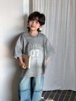 【100-150】Tシャツ 配色 プリント 半袖 カジュアル - 画像 (5)