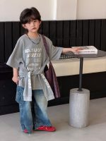 【100-150】Tシャツ デザイン感 半袖 ファッション - 画像 (6)