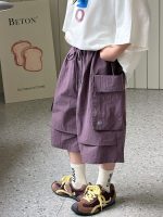 【90-160】ショートパンツ 男の子 ポケット付き 韓国風 - 画像 (2)