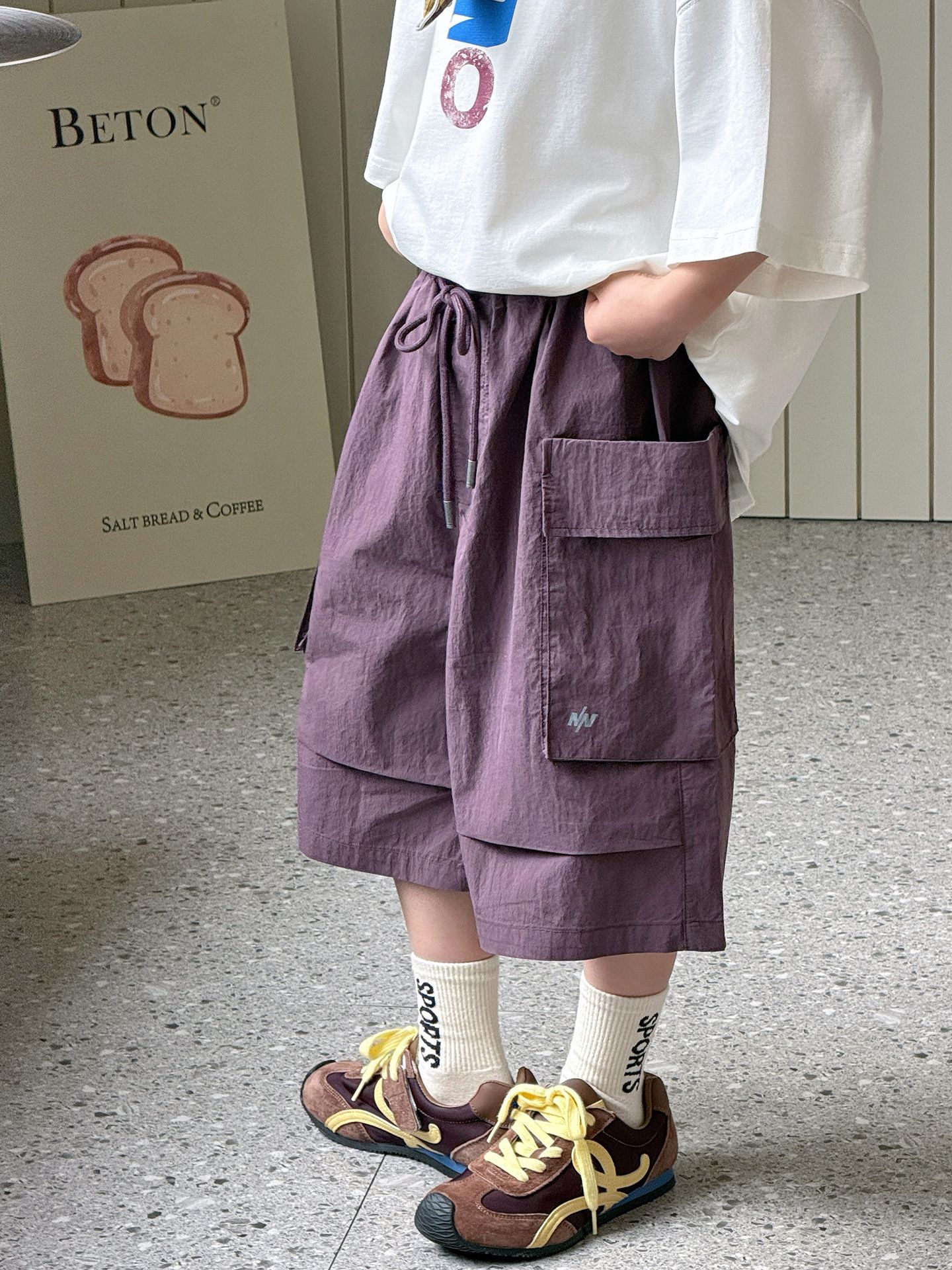 O1CN01szPXkw1IH8WDBbYy6_2215116460867-0-cib.jpg 【90-160】ショートパンツ 男の子 ポケット付き 韓国風 - 画像 (1)