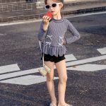 【90-140】水着 フリル リボン付き かわいい スイムウェア - 画像 (15)