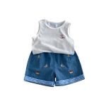 【73-120】ベストor半袖Tシャツorパンツ ベビー かわいい カジュアル - 画像 (6)