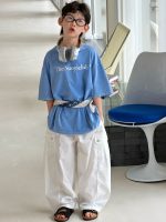 【90-160】半袖Tシャツ 男の子 ウォッシュド 英字 - 画像 (3)