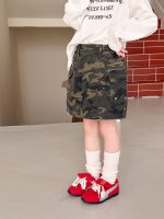 【100-170】スカート 女の子 おしゃれ ストリート カモフラー - 画像 (5)