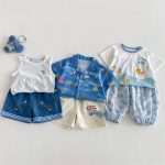 【73-120】ベストor半袖Tシャツorパンツ ベビー かわいい カジュアル