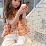 【90-140】ベストorパンツ 女の子 チェック柄 ホルターネック - 画像 (4)