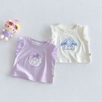 【73-120】タンクトップ 女の子 フリル袖 可愛い 子供服