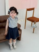 【80-140】セットアップ 女の子 ノースリープ プリーツ - 画像 (6)