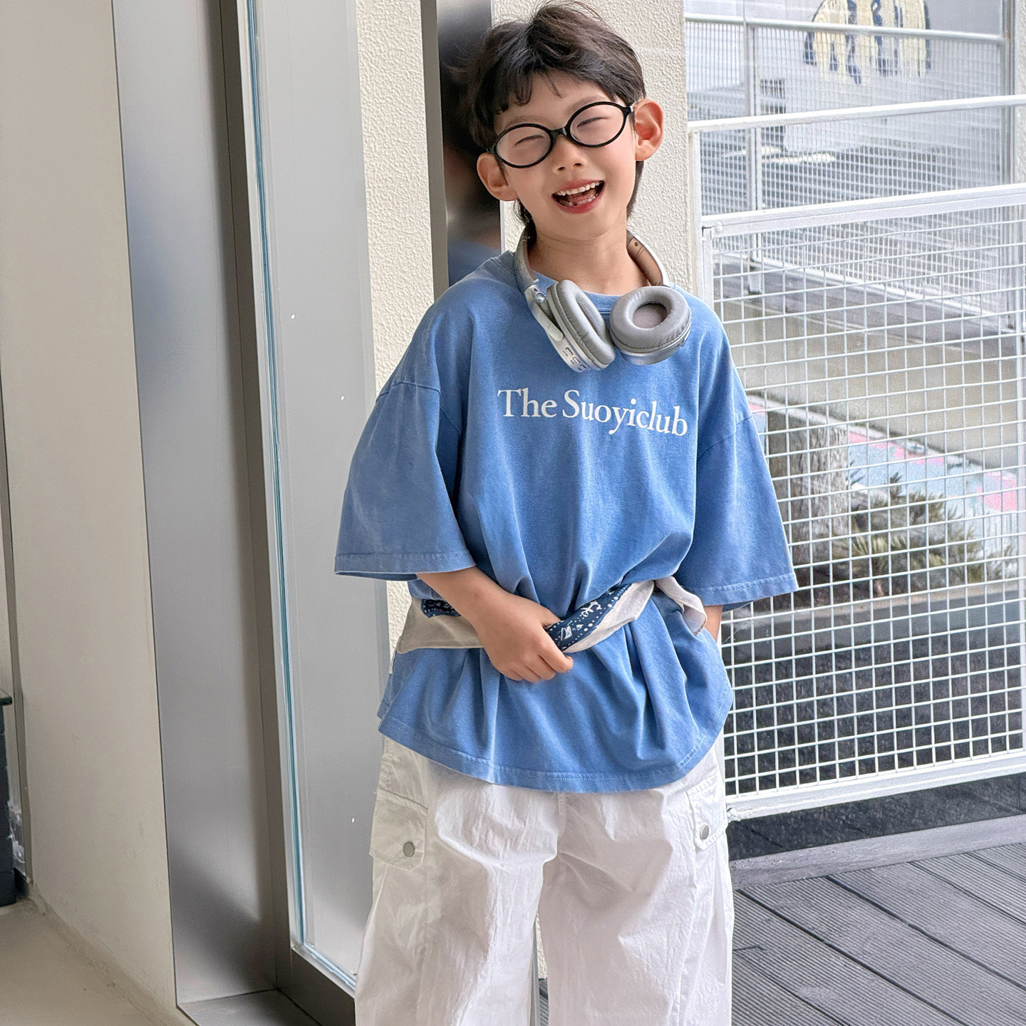 O1CN01wJVhOZ1IH8WIh9DhE_!!2215116460867-0-cib 【90-160】半袖Tシャツ 男の子 ウォッシュド 英字 - 画像 (1)