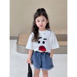 【100-150】Tシャツ シンプル カワイイ カジュアル - 画像 (3)
