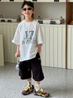 【90-160】半袖Tシャツ 男の子 プリント 英字 着せやすい - 画像 (3)
