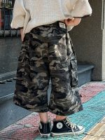 【90-150】パンツ 男の子 カモフラ ポケット付き トレンド - 画像 (4)