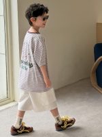 【90-160】半袖Ｔシャツ 男の子 ボーダー柄 お出かけに - 画像 (6)