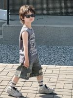 【90-150】ベストorショートパンツ 男の子 クール ストリート風 - 画像 (5)