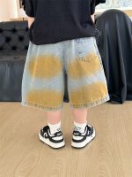 【90-140】ショートパンツ 男の子 タイダイ ジーンズ - 画像 (3)