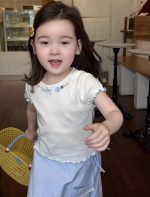 【90-150】半袖Tシャツorパンツ 女の子 フリル おしゃれ - 画像 (3)