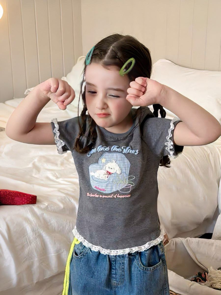O1CN01ye6A1l1xtyLhG0Seh_2215259866502-0-cib.jpg 【90-150】半袖Tシャツ 女の子 カートゥーンフ 履きやすい - 画像 (1)
