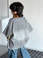 【100-150】Tシャツ 配色 プリント 半袖 カジュアル - 画像 (3)