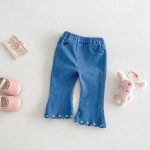 【73-120】カーディガンorデニムパンツ 柔らか クリーム シンプル - 画像 (7)