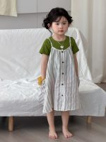 【90-140】半袖Tシャツorワンピース ストライプ シンプル - 画像 (6)