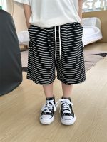 【90-150】ショートパンツ 男の子 ボーダー柄 ストリート風 - 画像 (4)