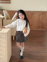 【100-170】シャツ 女の子 フリル ナチュラル 通園・お出かけに