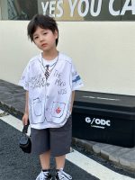 【90-140】半袖Tシャツ 男の子 プリント ルーズ トレンド - 画像 (5)