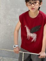 【100-160】ノースリーブTシャツ 夏 キッズ ペガサスプリント デイリーカジュアル - 画像 (2)