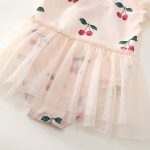 【90-140】水着 帽子付き チェリー柄 キュート スイムウェア - 画像 (8)
