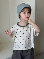 【73-110】シャツ or ドット柄Tシャツ or ショートパンツ ベビー 男の子 ナチュラル - 画像 (7)