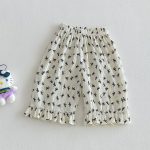 【73-120】パンツ ベビー 女の子 フリルデザイン 花柄 - 画像 (8)