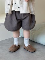 【73-110】シャツ or ドット柄Tシャツ or ショートパンツ ベビー 男の子 ナチュラル - 画像 (8)