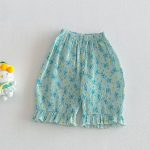 【73-120】パンツ ベビー 女の子 フリルデザイン 花柄 - 画像 (9)
