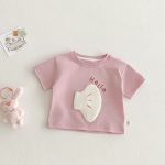 【73-120】半袖Tシャツ ベビー 男女兼用 可愛い カジュアル - 画像 (2)