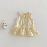 【73-100】ワンピース ベビー 女の子 スウィート ドット - 画像 (2)