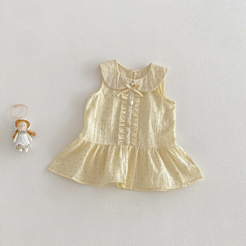 SKU-01_85ba36d9-190c-4fe6-b6bc-0f786453d6ab.jpg 【73-100】ワンピース ベビー 女の子 スウィート ドット - 画像 (1)