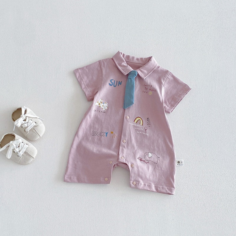SKU-01_8f16b644-5c5f-43d9-992c-c08d3a4c241d.jpg 【66-90】カバーオール ベビー カジュアル ネクタイ付き - 画像 (1)