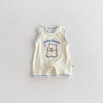 【66-90】カバーオール ベビー ノースリーブ くまさん - 画像 (4)