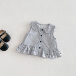 【73-100】シャツ or ショートパンツ ベビー 女の子 ドット ノースリーブ - 画像 (7)