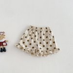 【73-100】ブラウス or ドットショートパンツ ベビー 女の子 コットン ジャガード - 画像 (5)