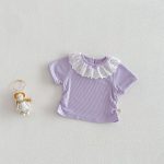 【73-120】Tシャツ or サロペット ベビー 女の子 可愛い 花柄 リボン付き - 画像 (7)