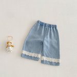 【73-120】シャツ or パンツ ベビー 女の子 小花柄 レース フリル - 画像 (10)