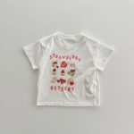 【66-100】ロンパース or Tシャツ ベビー プリント コットン - 画像 (6)