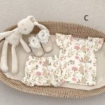 【66-100】セットアップ ベビー フリル袖トップス&レースショートパンツ - 画像 (8)